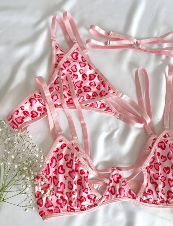 Set pink heart